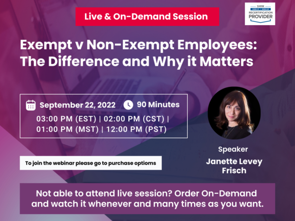 ExemptvNon Exempt Employee