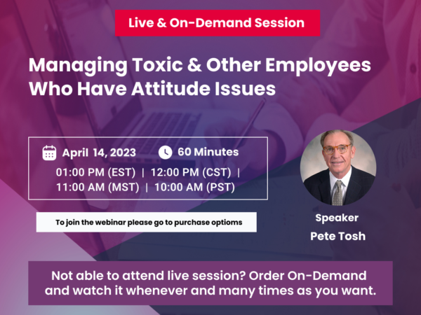 Manging Toxic Employee