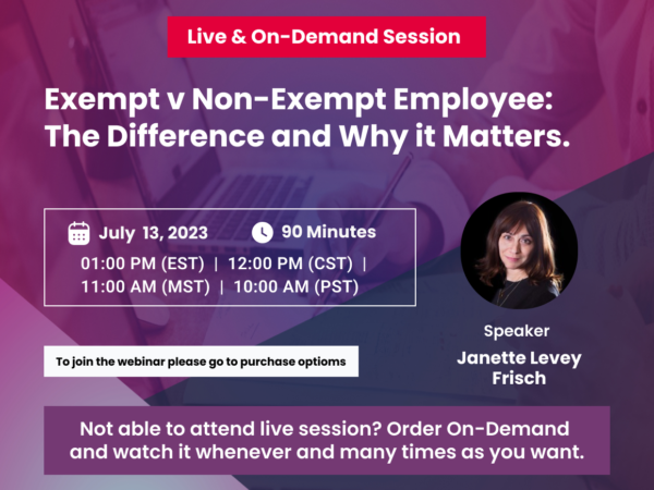 Exempt vs Non Exempt