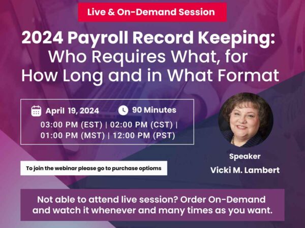 2024 Payroll Keeping