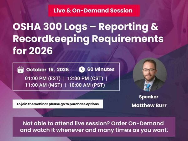 Osha 2026 Updates