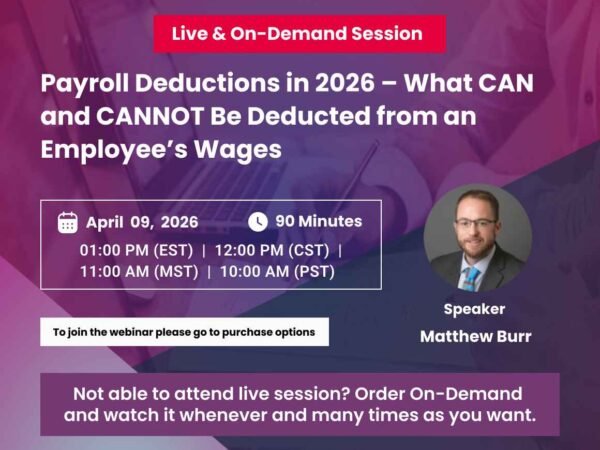 Payroll Deducation in 2026